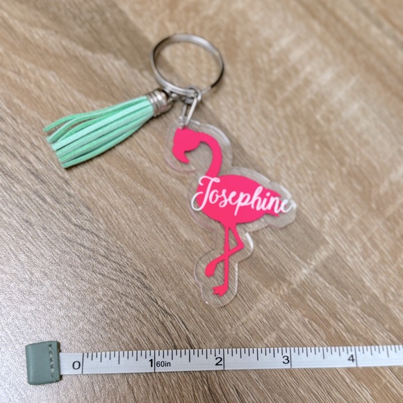 Josephine Flamingo Key Chain - Picture 3 of 3